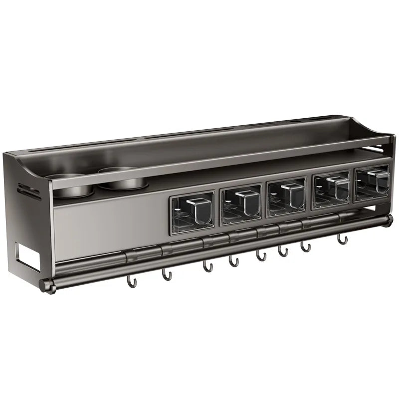 Kitchen Storage Rack No Drilling Multifunctional Household Wall Mounted Chopstick Holder Knife Holder Supplies Storage Rack