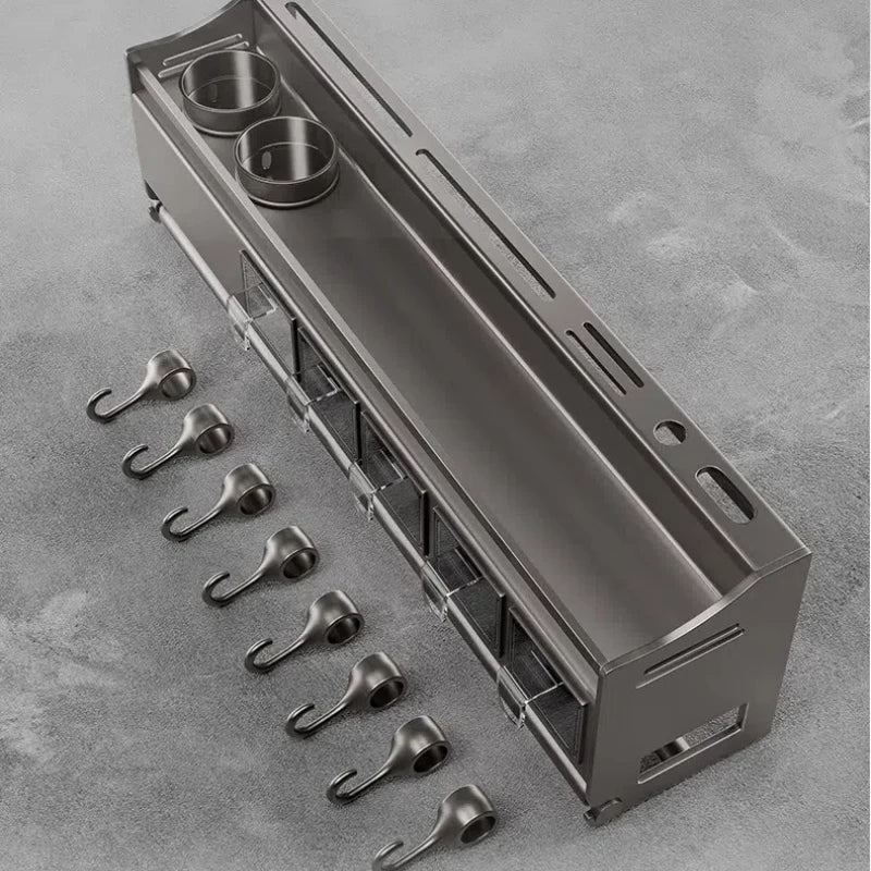 Kitchen Storage Rack No Drilling Multifunctional Household Wall Mounted Chopstick Holder Knife Holder Supplies Storage Rack